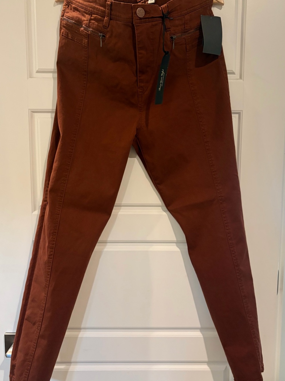 UNIONBAY Skinny High-Rise Jeans in Rust